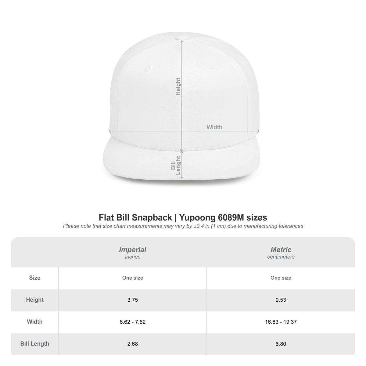 Stay Strong Flat Bill Snapback Hat