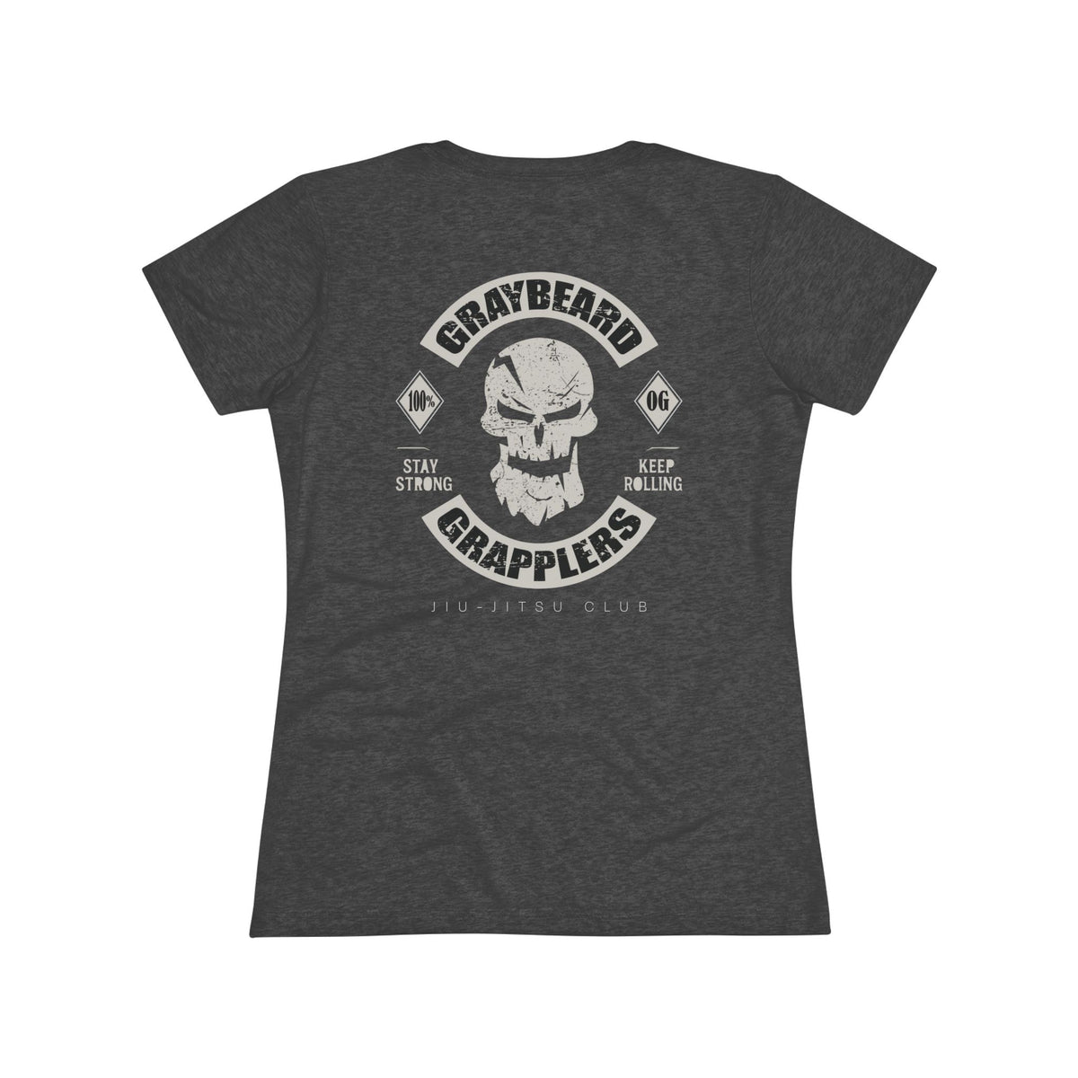 Graybeard Grapplers Women's Tee — Skull Logo BJJ / Grappling Shirt