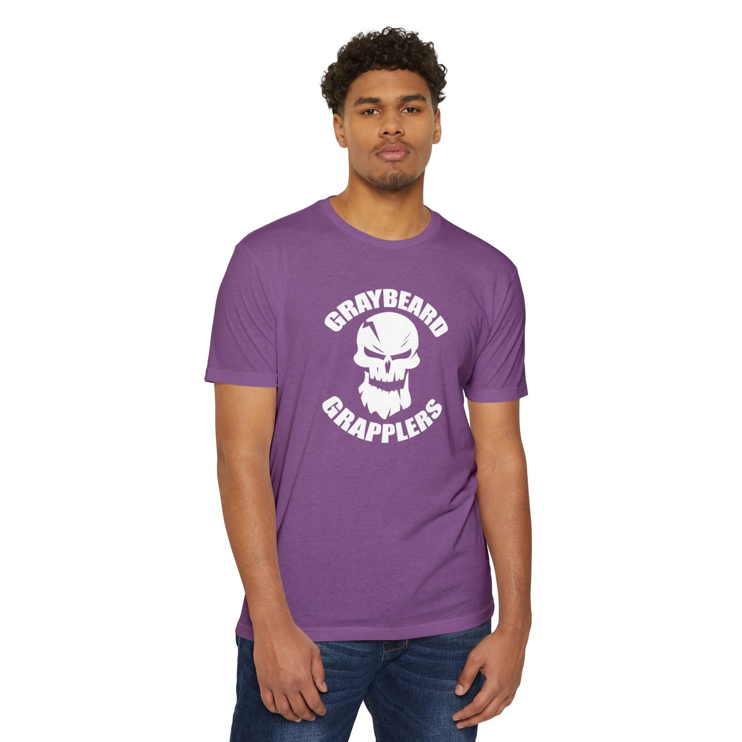 Graybeard Grapplers Logo Tee - Unisex CVC Jersey T-Shirt
