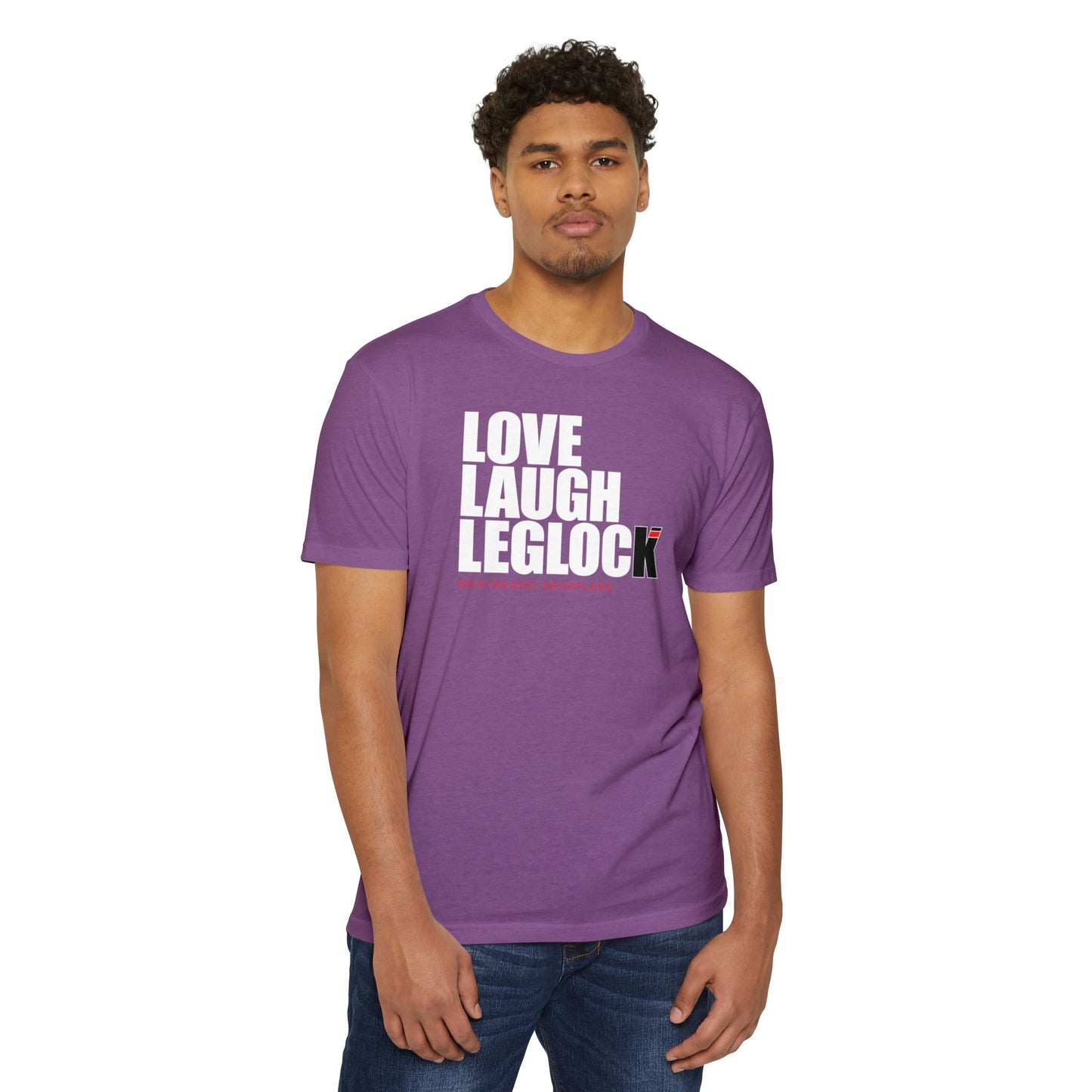 Love, Laugh, Leglock - Unisex CVC Jersey T-Shirt