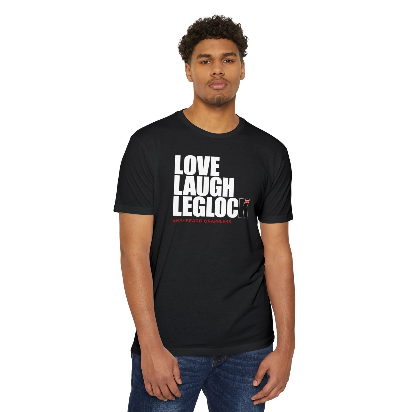 Love, Laugh, Leglock - Unisex CVC Jersey T-Shirt