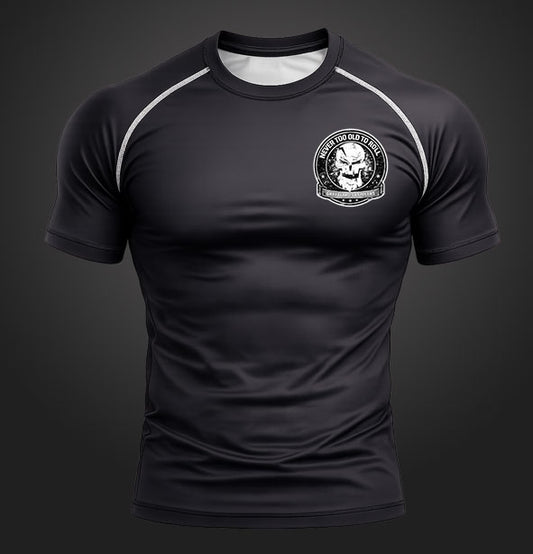 Never Too Old Short Sleeve Rashguard