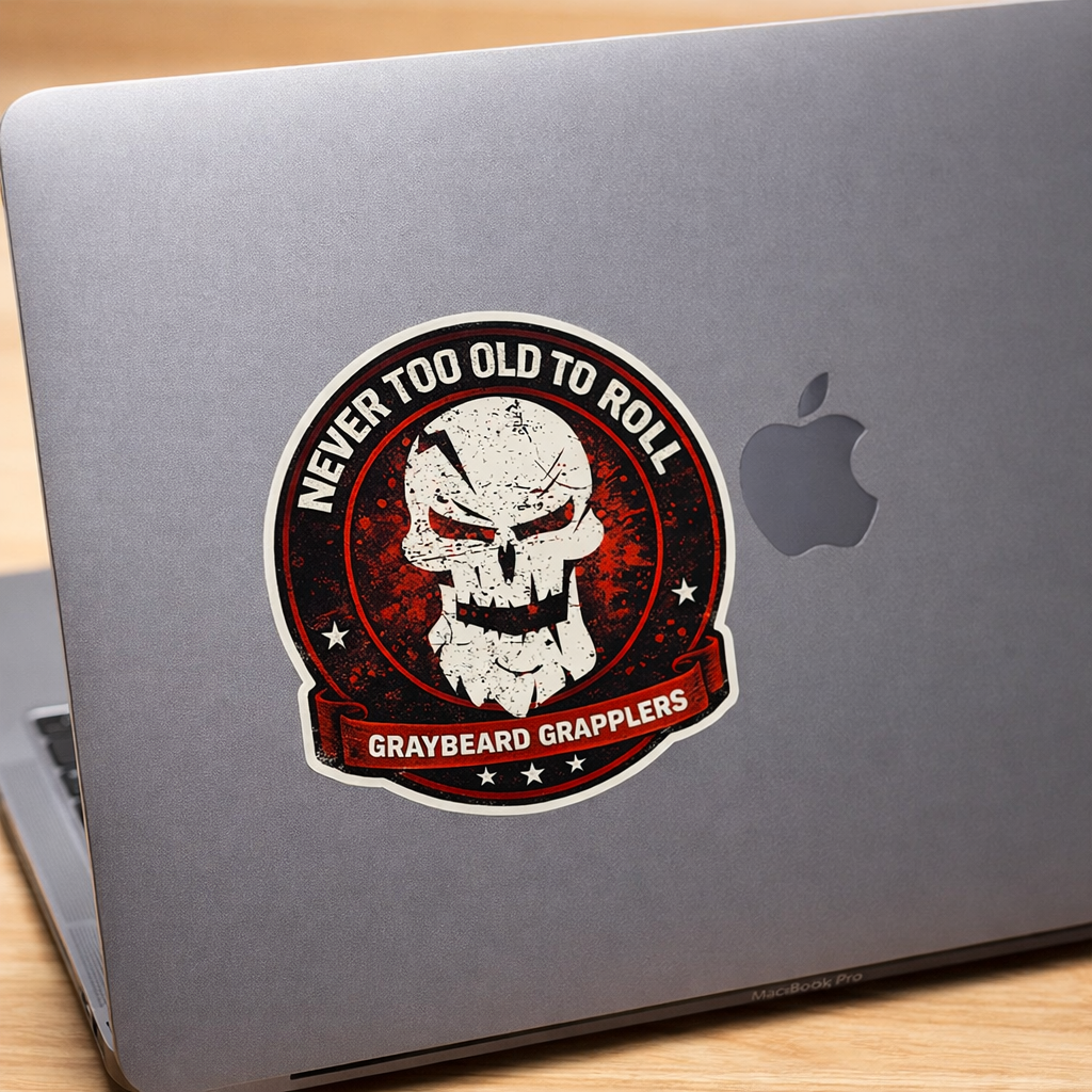 Never Too Old to Roll Stickers - 4 inch