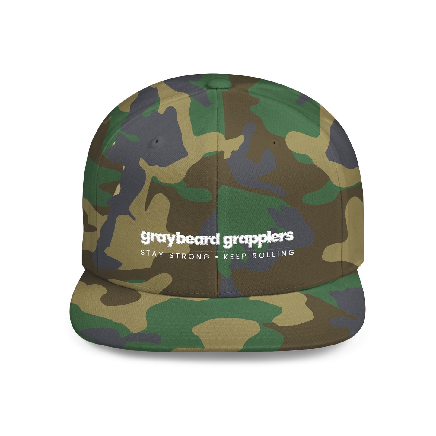 Stay Strong Flat Bill Snapback Hat