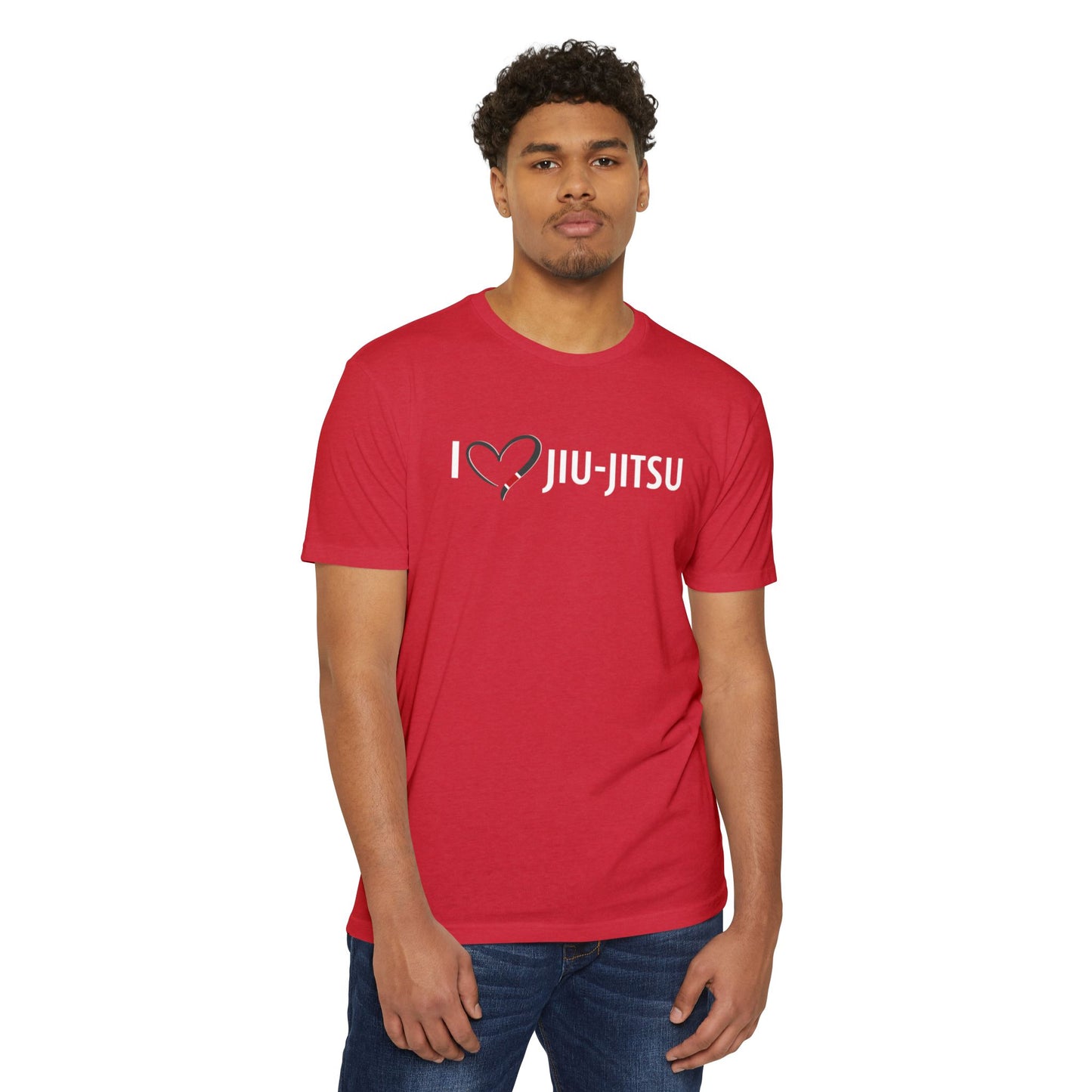 I Heart Jiu-Jitsu - Unisex CVC Jersey T-Shirt