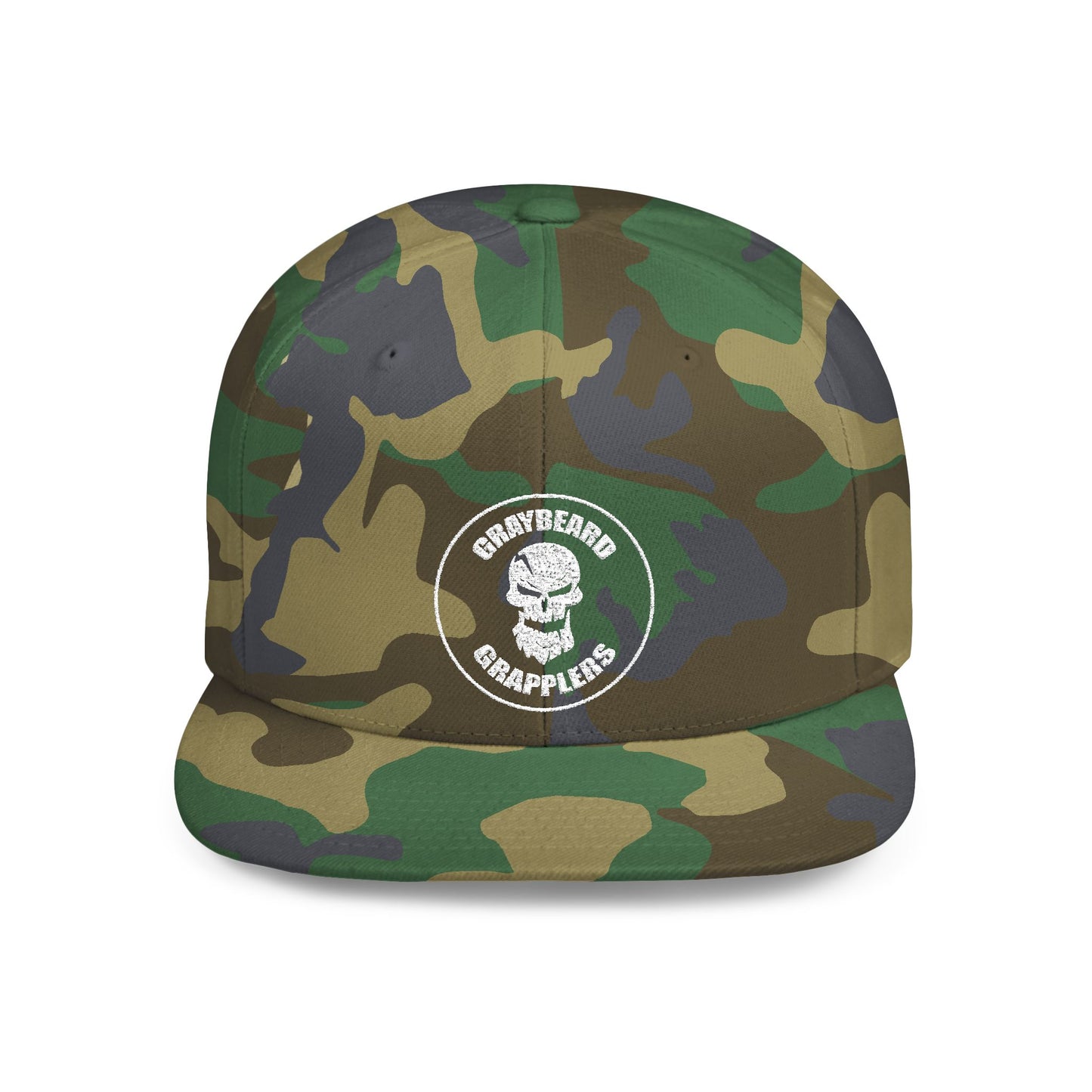 Circle Logo Flat Bill Snapback Hat
