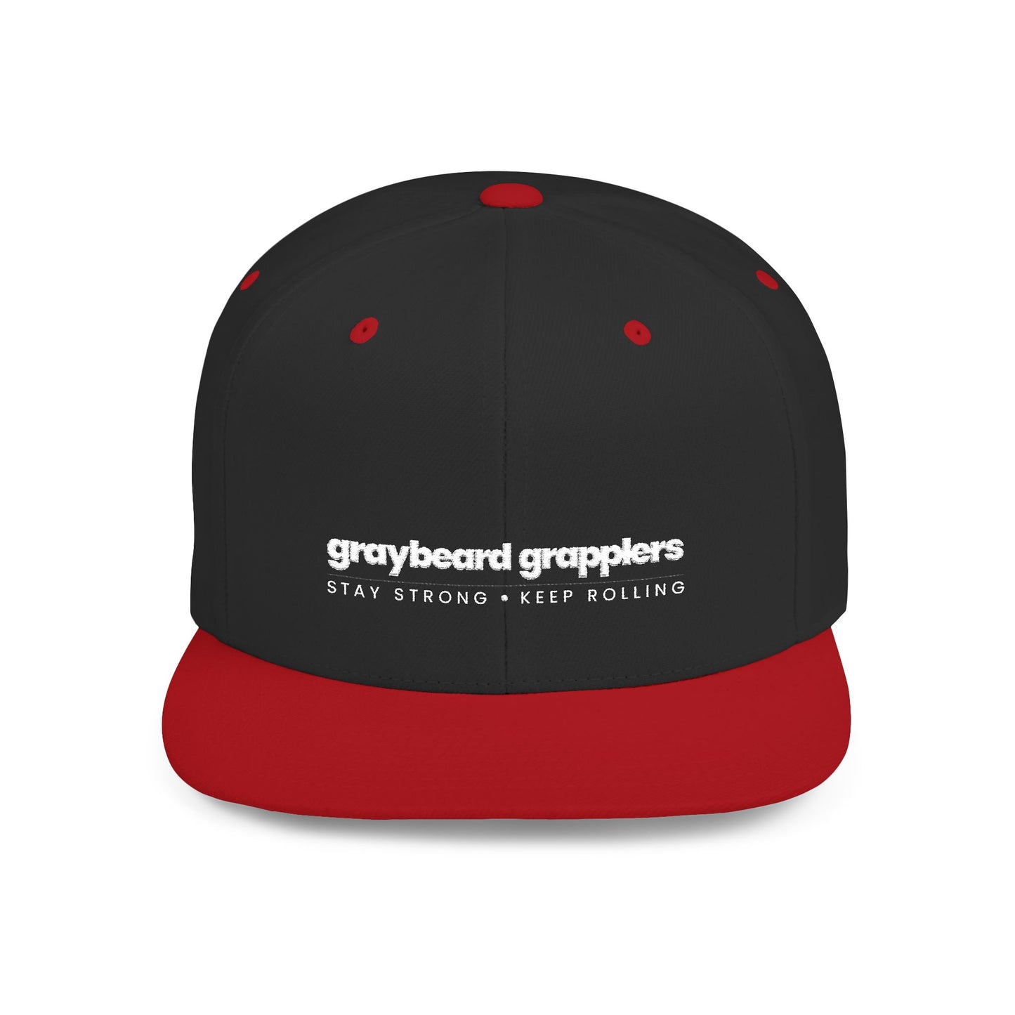 Stay Strong Flat Bill Snapback Hat