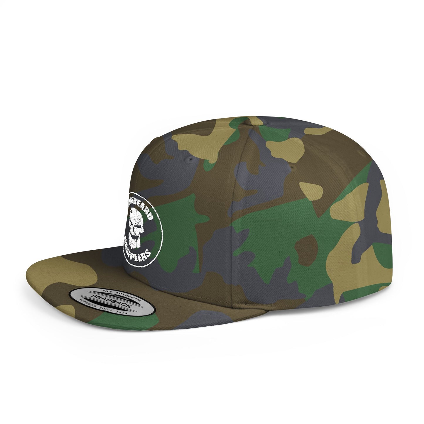 Circle Logo Flat Bill Snapback Hat