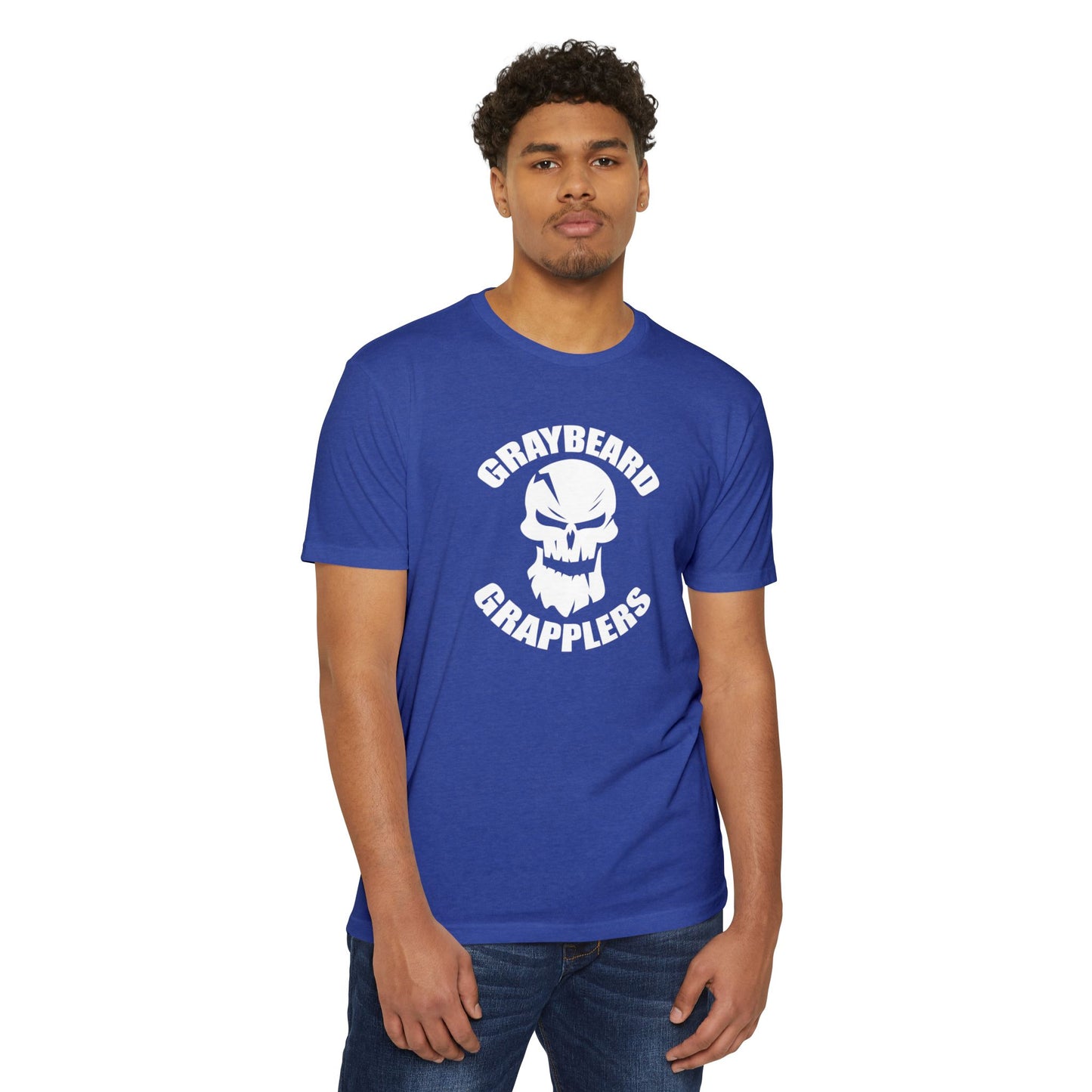 Graybeard Grapplers Logo Tee - Unisex CVC Jersey T-Shirt