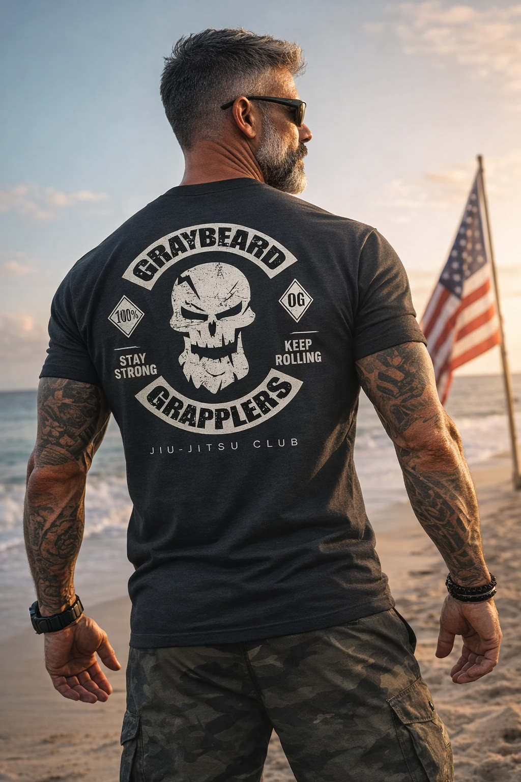 GG Biker Patch - Jiu-jitsu T-shirt