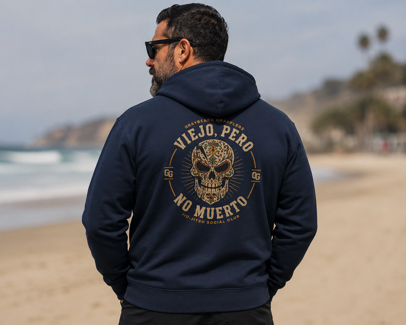 No Muerto 50/50 Zip Hoodie