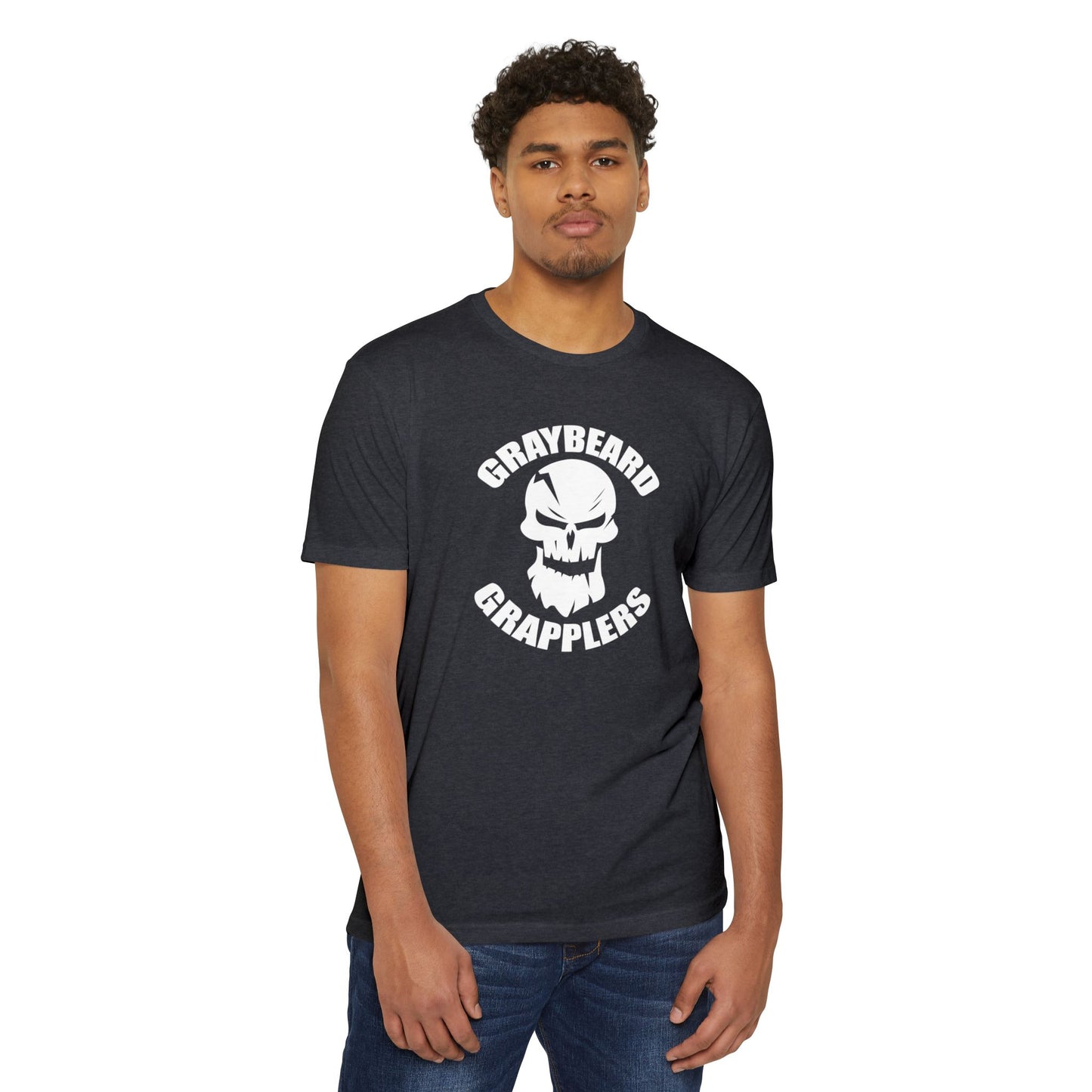 Graybeard Grapplers Logo Tee - Unisex CVC Jersey T-Shirt