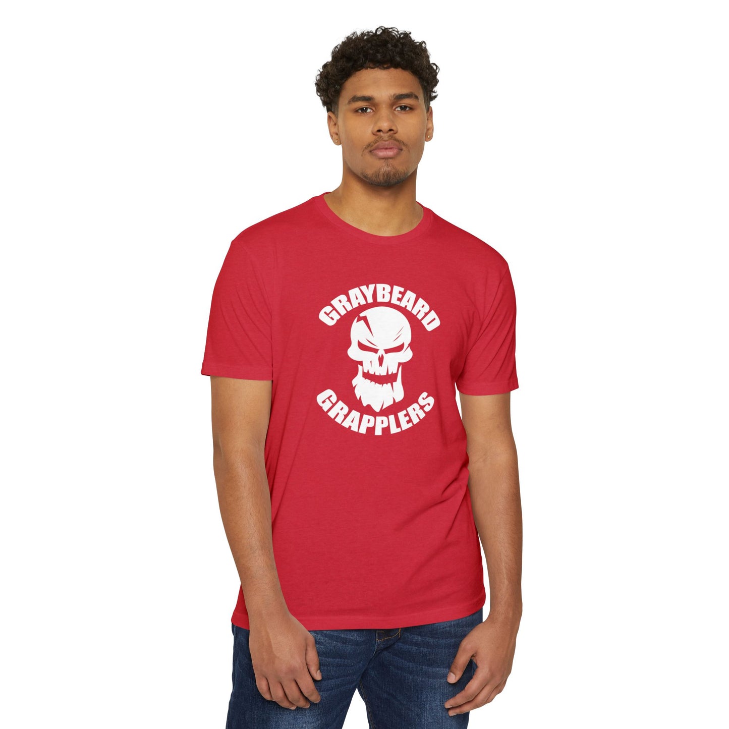 Graybeard Grapplers Logo Tee - Unisex CVC Jersey T-Shirt