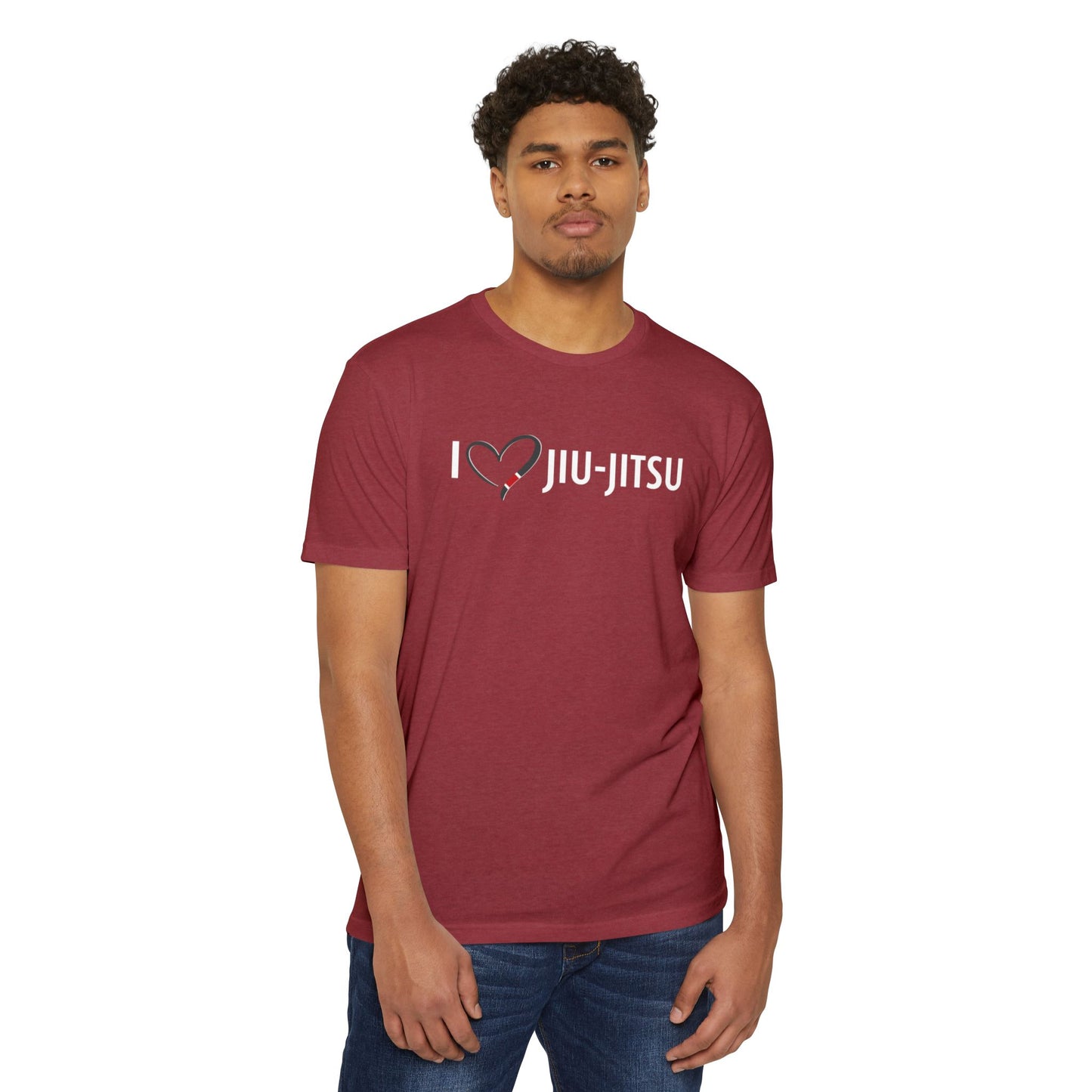 I Heart Jiu-Jitsu - Unisex CVC Jersey T-Shirt