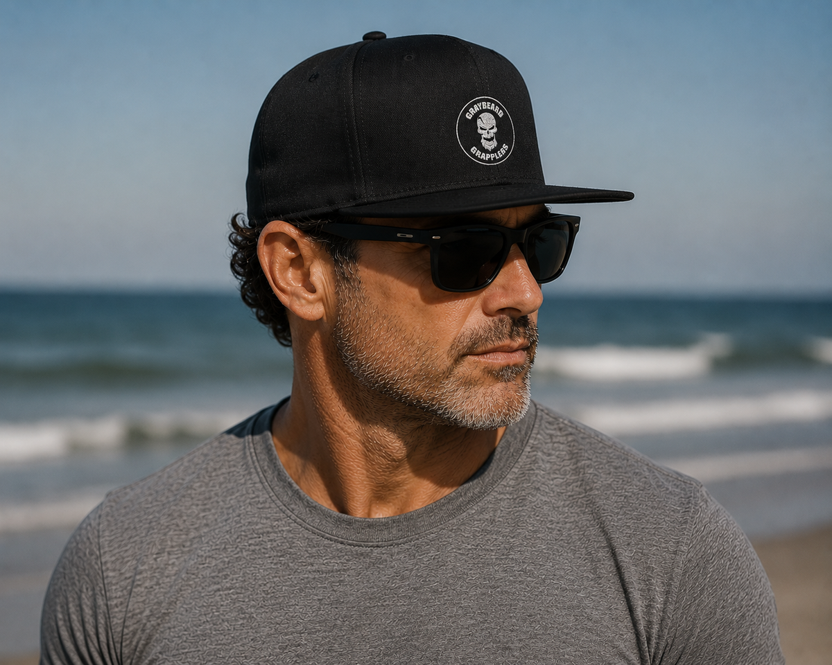 Circle Logo Flat Bill Snapback Hat
