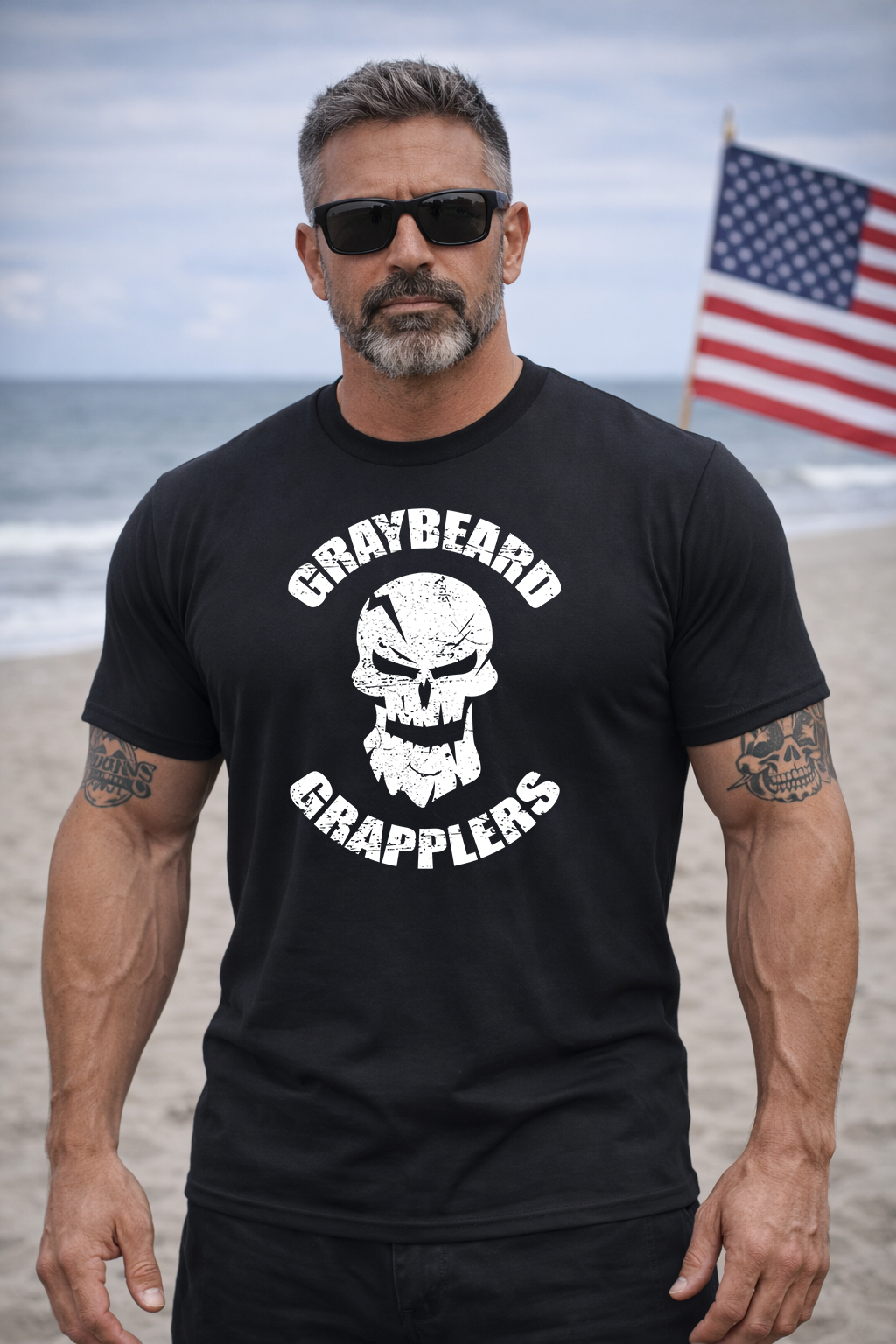 Graybeard Grapplers Logo T-shirt