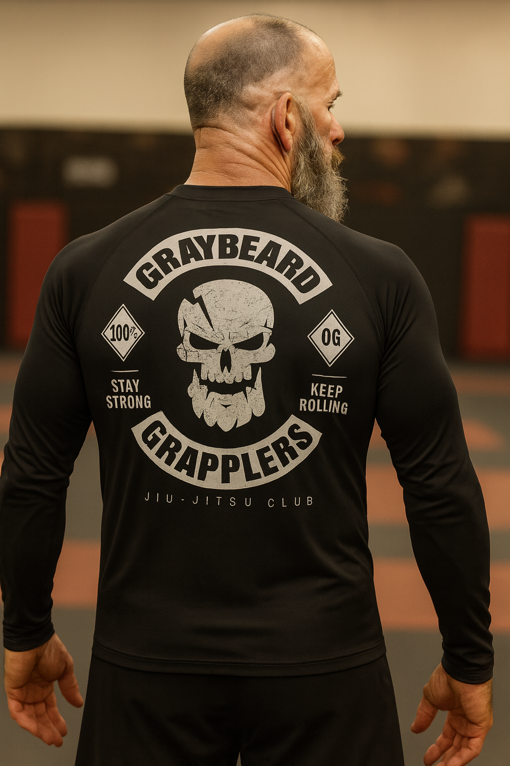 GG Biker Patch Long Sleeve Rashguard