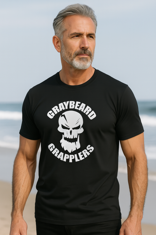 Graybeard Grapplers Logo Tee - Unisex CVC Jersey T-Shirt