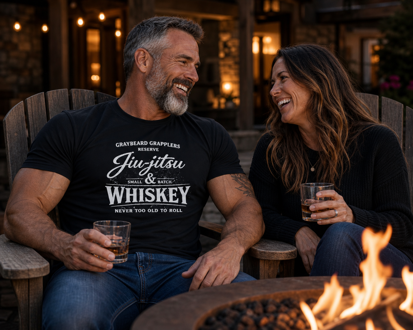 Jits N Whiskey - Jiu-jitsuT-Shirt